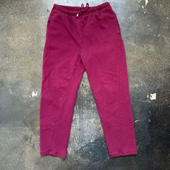 Vintage Liz Claiborne Lizwear Jeans Magenta Sweatpants Womens Size Medium - Picture 1 of 10
